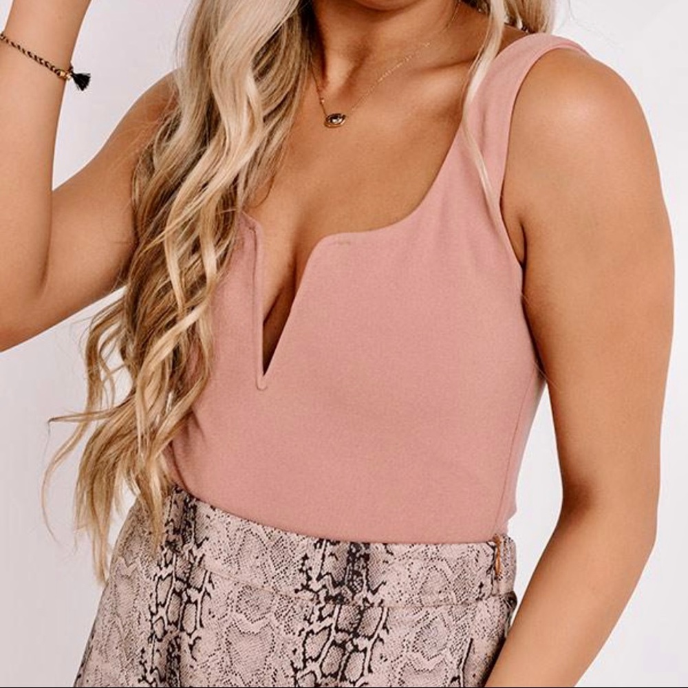 New”Buddy Love” V Neck Sleeveless Cami Bodysuit